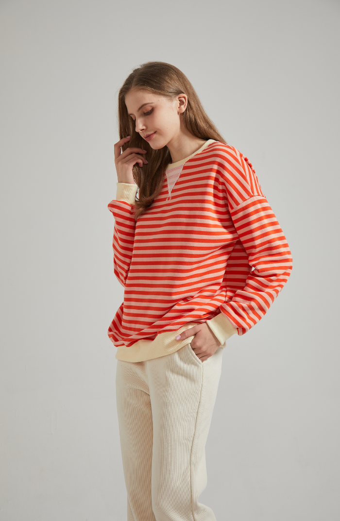 Lena | Oversized stribet sweater