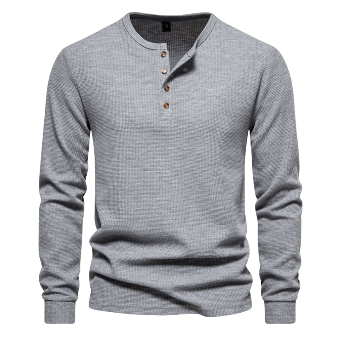 Elmer | Langærmet T-shirt med knapper