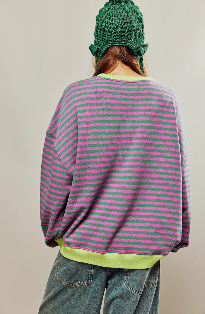 Lena | Oversized stribet sweater