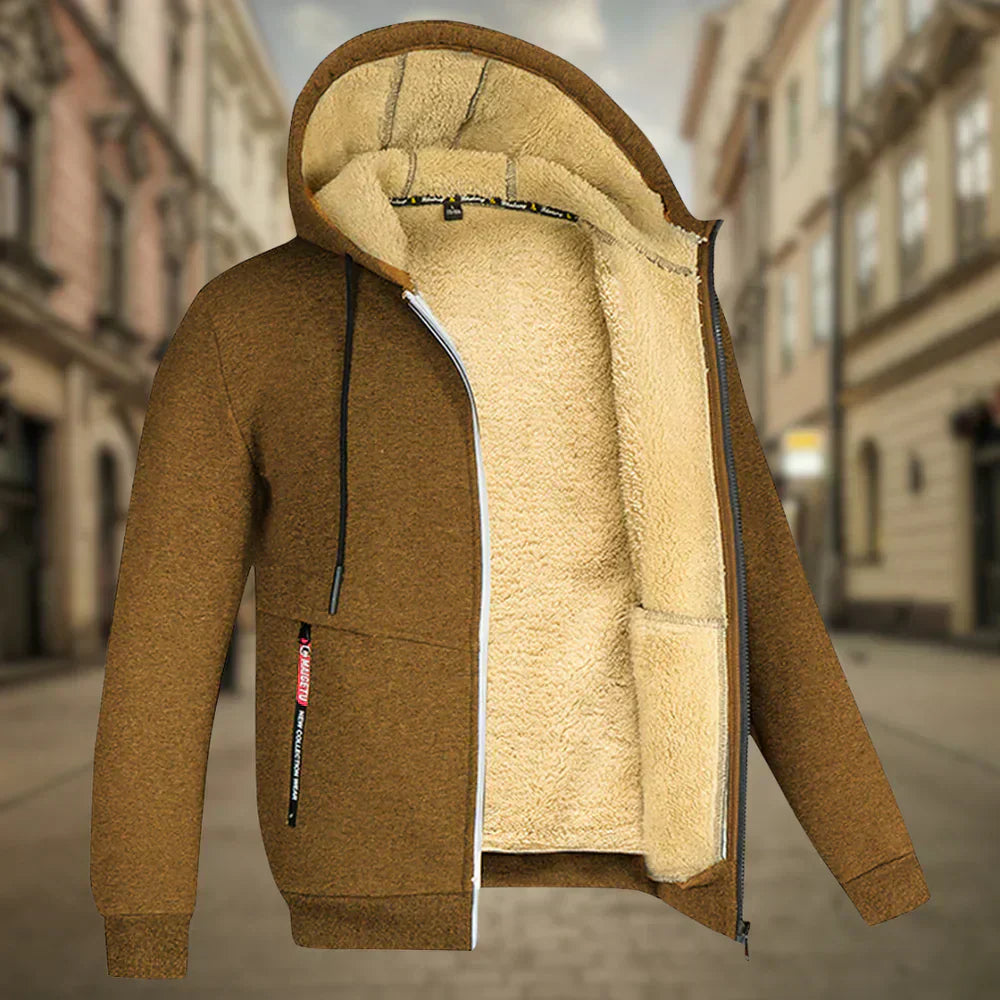 Fabian | Herrehættetrøje i fleece
