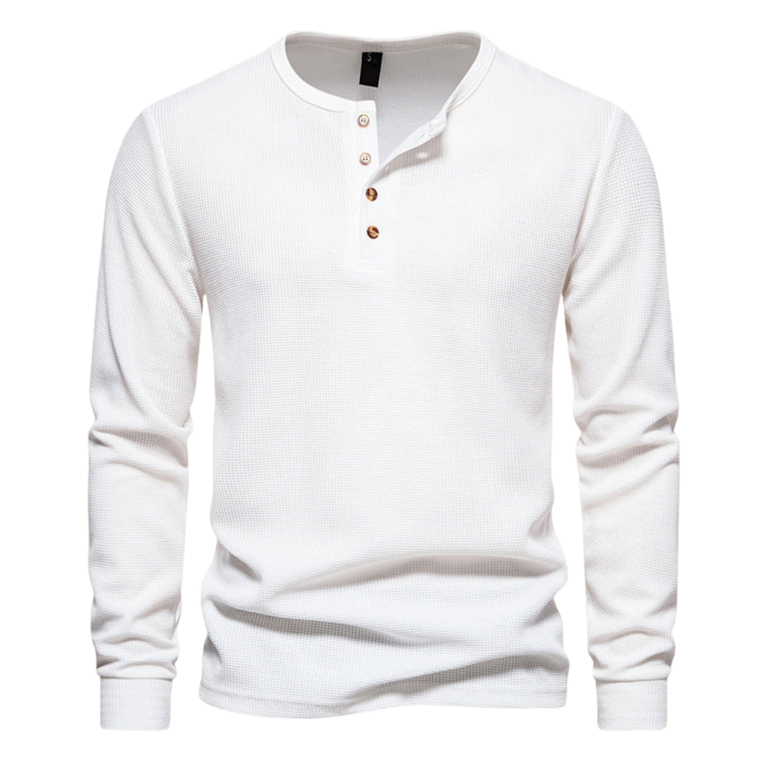 Elmer | Langærmet T-shirt med knapper