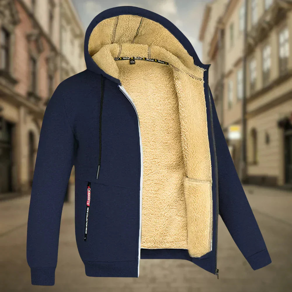 Fabian | Herrehættetrøje i fleece
