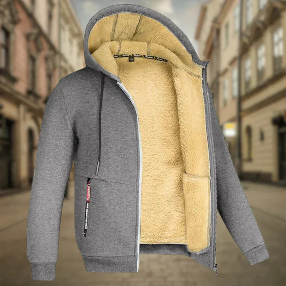 Fabian | Herrehættetrøje i fleece