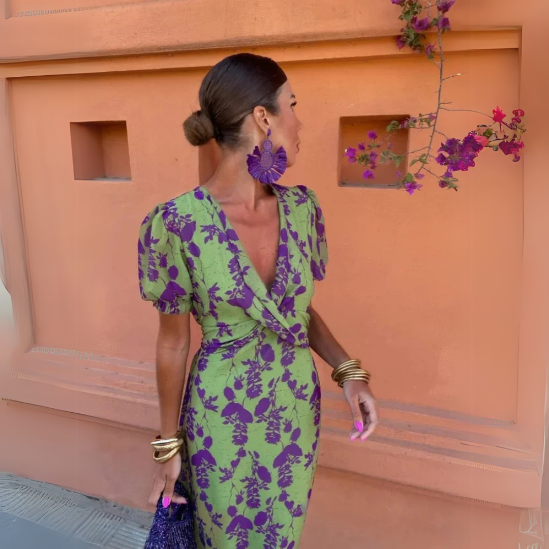 Cathy™ - Chic blomsterkjole