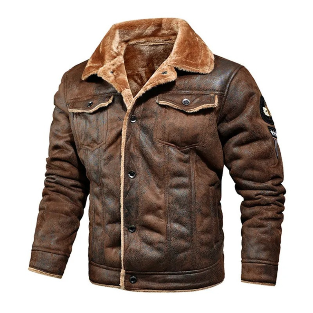 Aksel | Herre Aviatorjakke med Shearling-for
