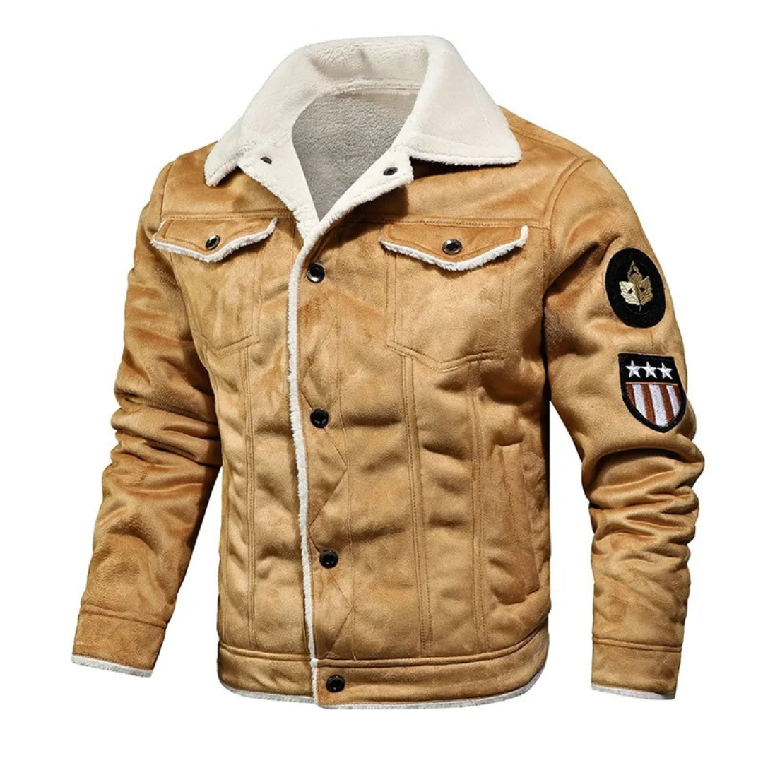 Aksel | Herre Aviatorjakke med Shearling-for