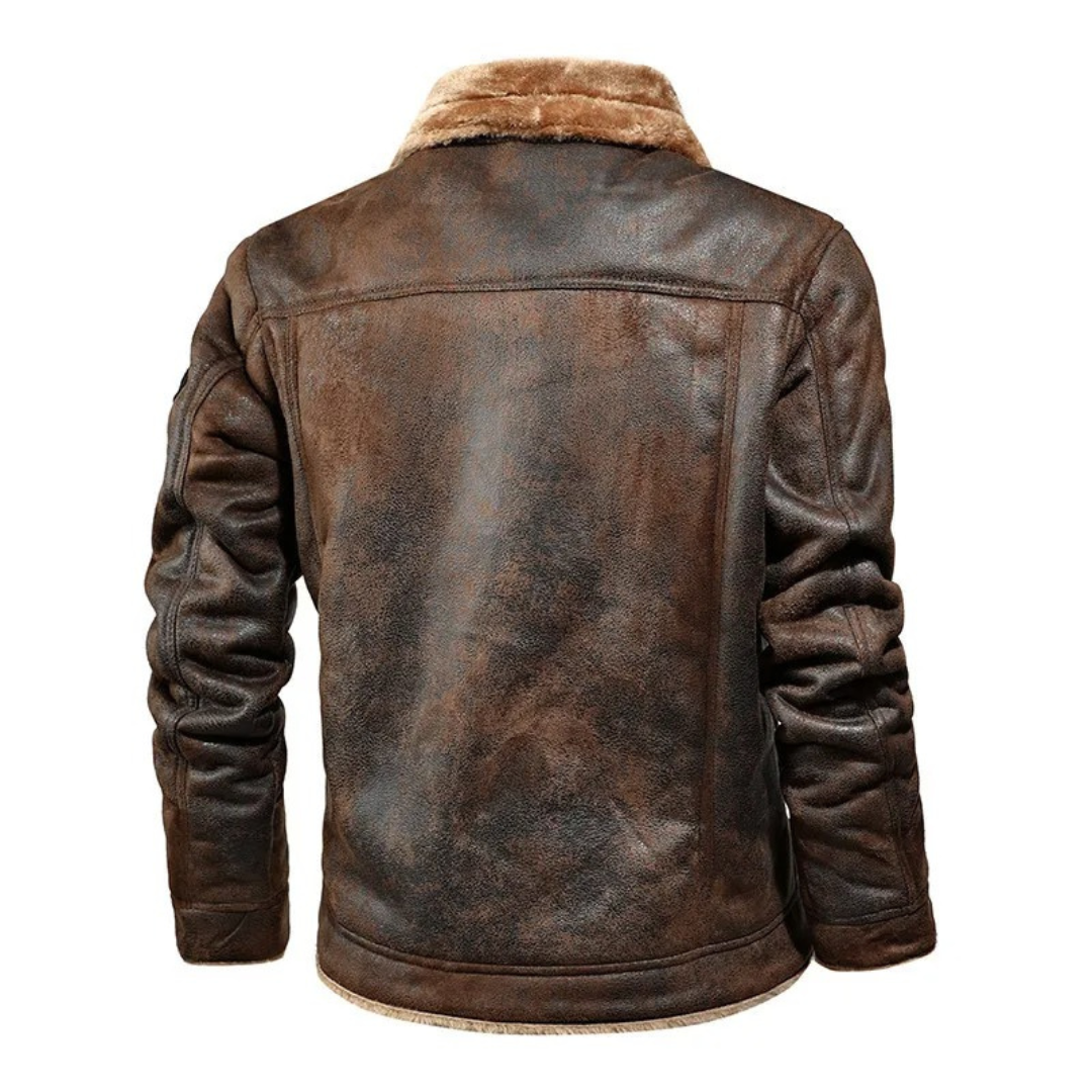 Aksel | Herre Aviatorjakke med Shearling-for
