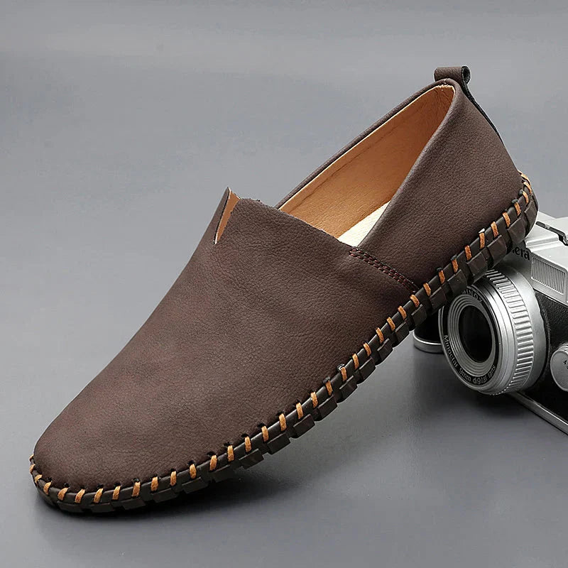 Santorini læder loafers