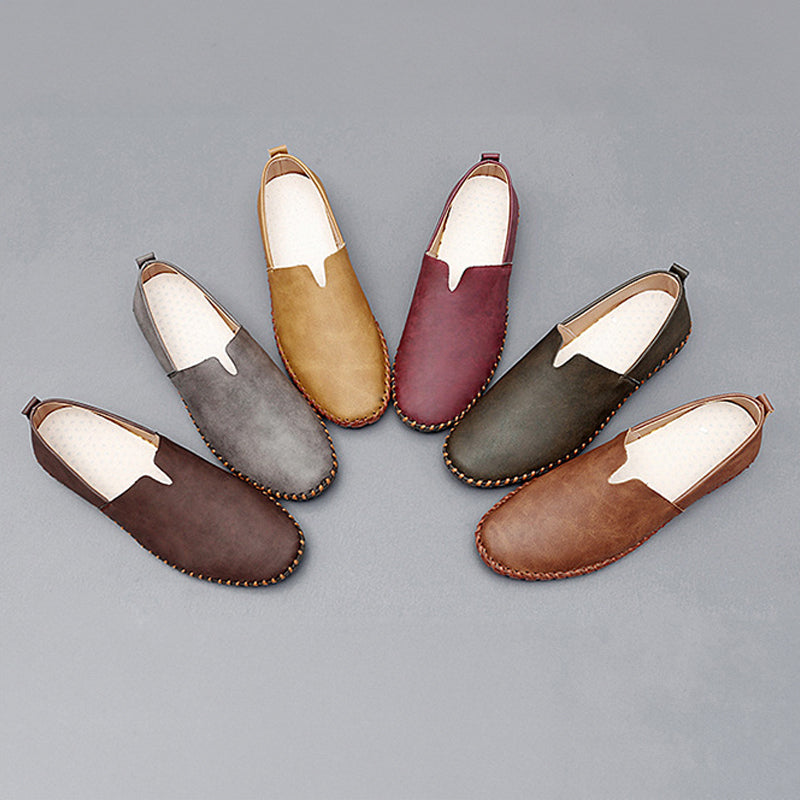 Santorini læder loafers