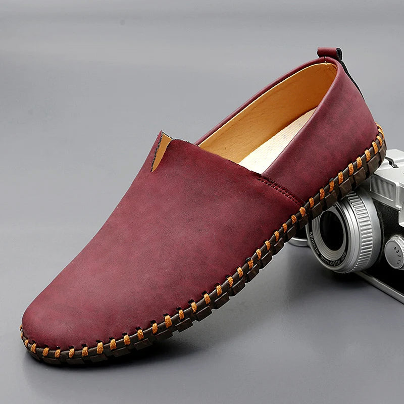 Santorini læder loafers