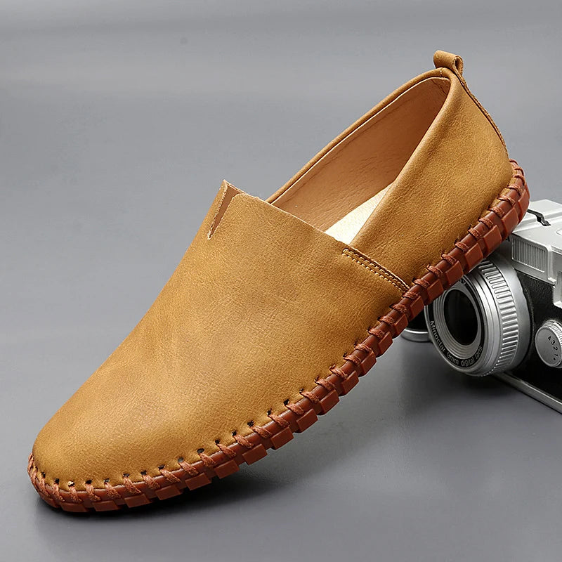 Santorini læder loafers