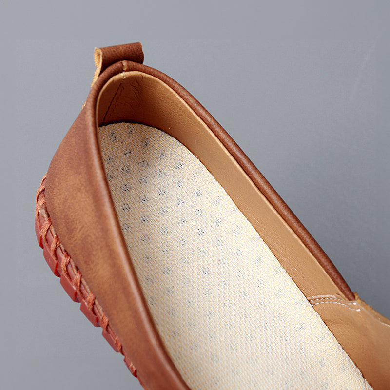 Santorini læder loafers