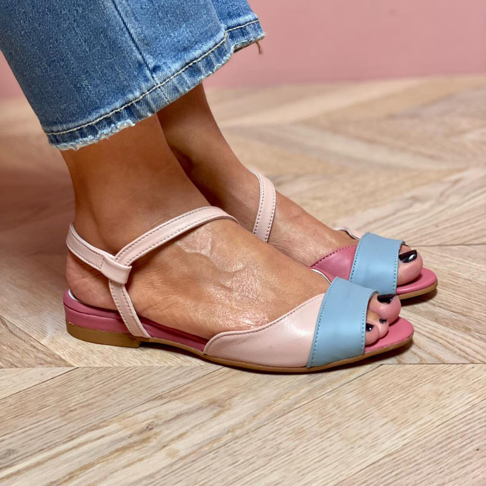 Johanna™ - Asymmetrisk lyserøde sandaler