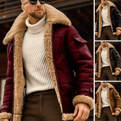 Jeppe | Læderjakke med Shearling-for
