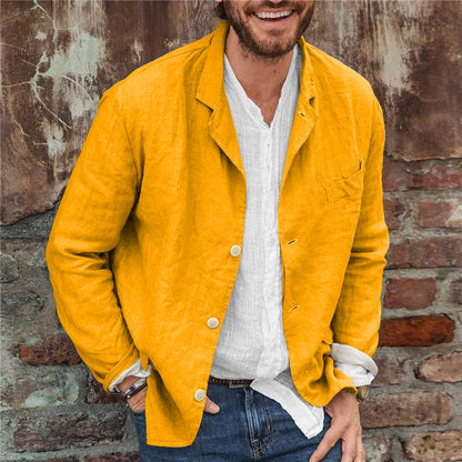 Svend | Stilfuld Casual Jakke med Knaplukning
