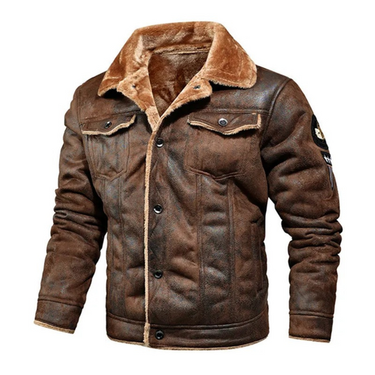 Aksel | Herre Aviatorjakke med Shearling-for