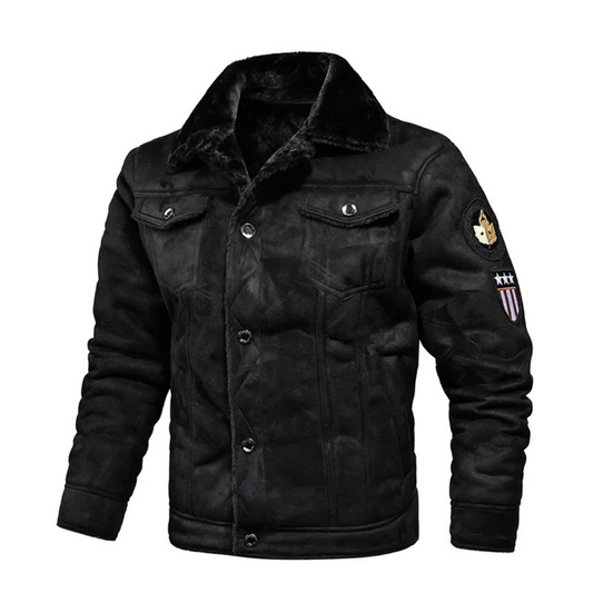 Aksel | Herre Aviatorjakke med Shearling-for