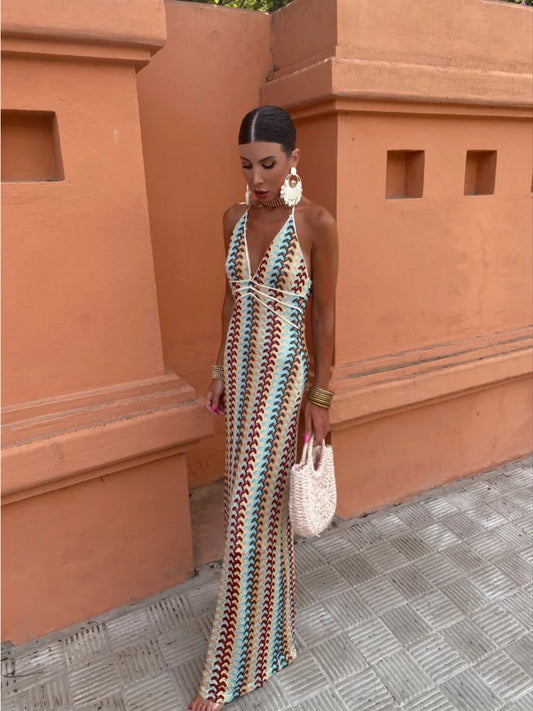 Maxine™ - Elegant halterneck kjole