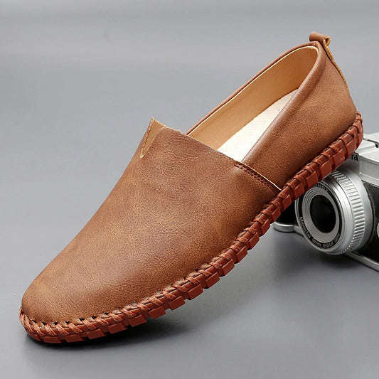 Santorini læder loafers