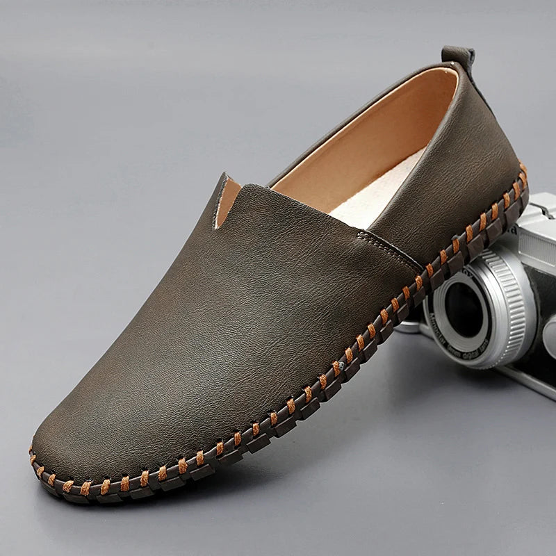 Santorini læder loafers
