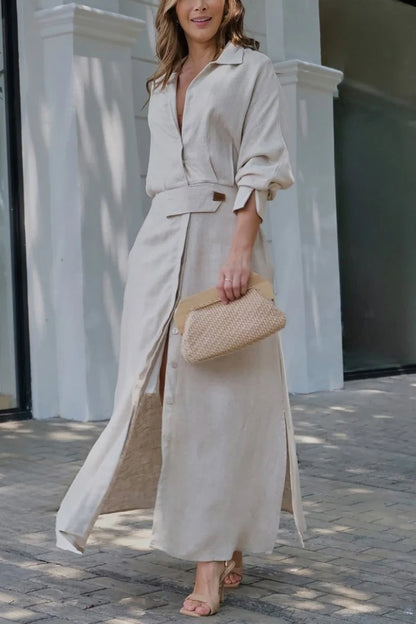 Sophia | Linned Maxi Kjole